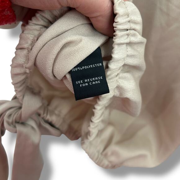 MSK Champage Gold Off The Shoulder ruched Blouse XL Formal Satin Gathered Top - Picture 10 of 10